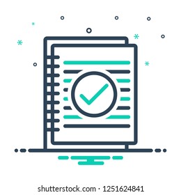 Colorful icon for summary