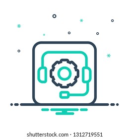 Colorful icon for support