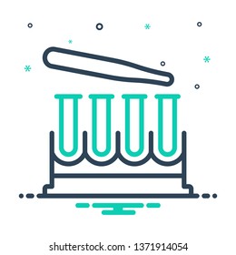Colorful icon for test tubes