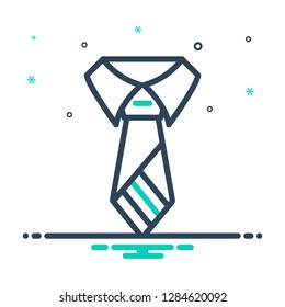 Colorful icon for tie
