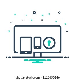 colorful icon for total security