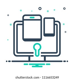 colorful icon for total security