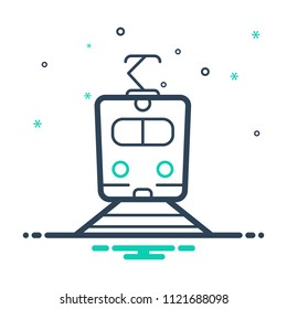 colorful icon for train 