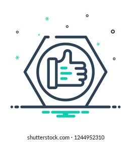 Colorful icon for trust
