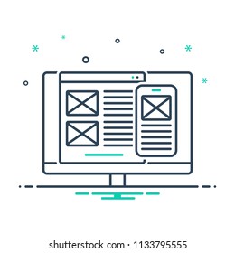 colorful icon for  user interface design