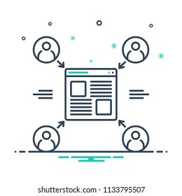 colorful icon for  user testing