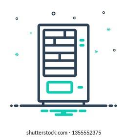 Colorful icon for vending machine