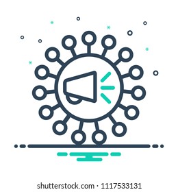 colorful icon for viral marketing