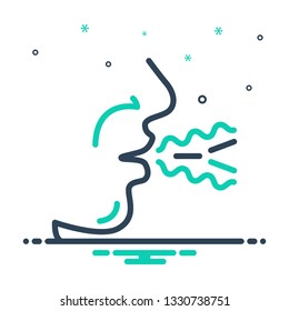 Colorful icon for voice