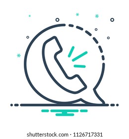 colorful icon for voice call