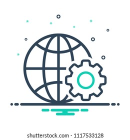 colorful icon for web development