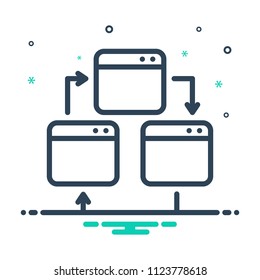 colorful icon for webpage