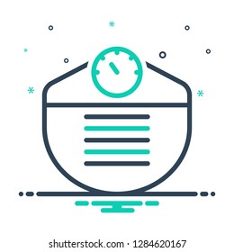 Colorful icon for weight