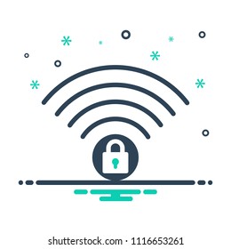 colorful icon for wifi security