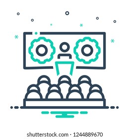 Colorful icon for workshop