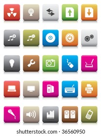 colorful icons -- Computer and Internet