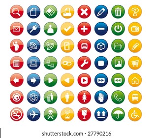 Colorful icons design