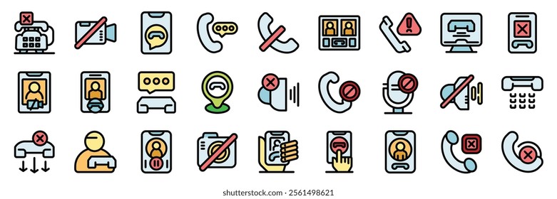 Colorful icons illustrate various methods of blocking communication, emphasizing the concept of avoiding contact and disconnecting in modern communication