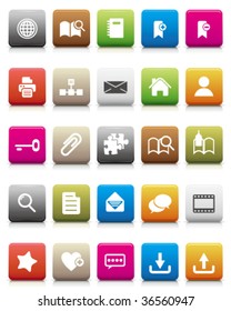 colorful icons -- Internet and Blogs