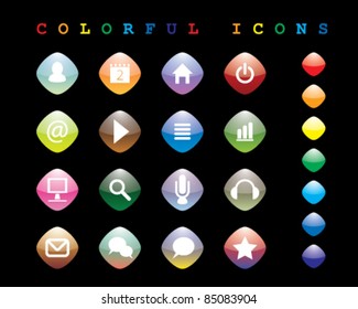 Colorful Icons Set