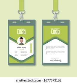Colorful ID card template Design