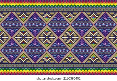 Colorful ikat with no seams Carpet from Persia. Abstract decoration with ethnic texture. Fabric Texture of Mexican Traditional Carpet. Turkish carpet decoration, Arabic. Vintage African textures