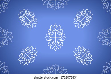 Colorful Ikat ornamentel seamless pattern for textile, wallpaper, card or wrapping paper