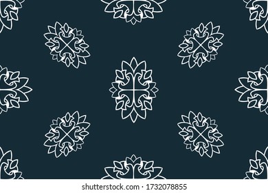 Colorful Ikat ornamentel seamless pattern for textile, wallpaper, card or wrapping paper