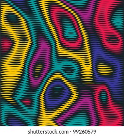 Colorful illusion. Vector background