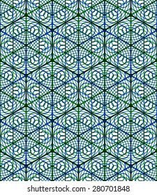 Colorful illusive abstract geometric seamless 3d pattern with transparency effects. Vector stylized infinite backdrop, best for graphic and web design, EPS10.