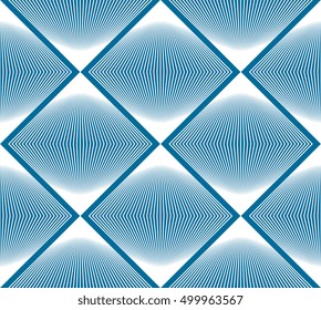 Colorful illusive abstract seamless pattern with geometric figures. Vector symmetric simple backdrop.