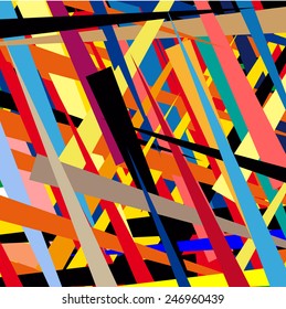 Colorful illustrated a abstraction the colorful background