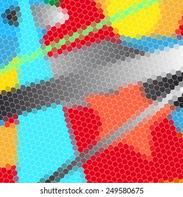 Colorful illustrated abstraction the colorful background
