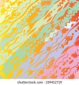 colorful illustration  with  abstract background
