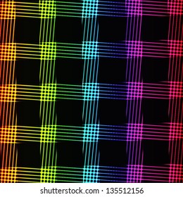 colorful illustration with abstract line background