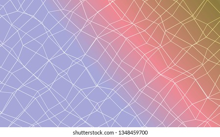 Colorful illustration in abstract polygonal mesh style with gradient. Modern design for you business, project. Vector illustration