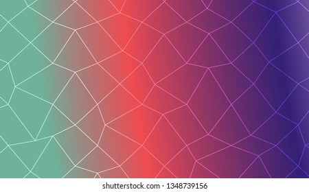 Colorful illustration in abstract polygonal mesh style with gradient. Modern pattern for a brand book. Vector illustration