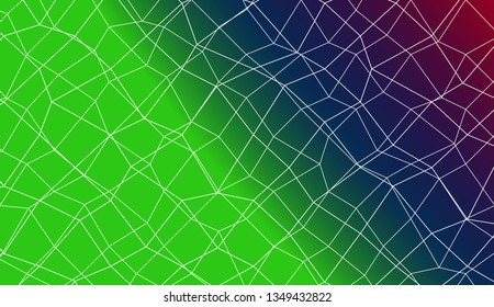 Colorful illustration in abstract polygonal mesh style with gradient. Modern design for you business, project. Vector illustration