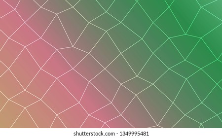 Colorful illustration in abstract polygonal mesh style with gradient. For your business, presentation, fashion print. Vector illustration