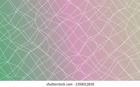 Colorful illustration in abstract polygonal mesh style with gradient. Modern design for you business, project. Vector illustration