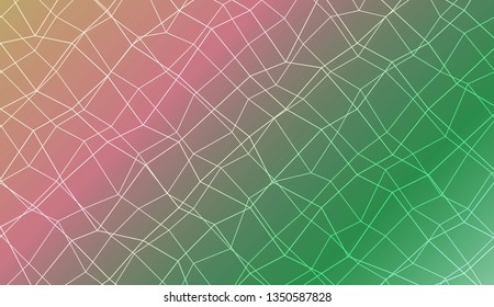 Colorful illustration in abstract polygonal mesh style with gradient. For your business, presentation, fashion print. Vector illustration