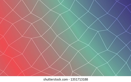 Colorful illustration in abstract polygonal mesh style with gradient. Modern pattern for a brand book. Vector illustration
