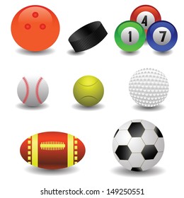 colorful illustration with balls for your design