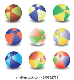 colorful illustration with balls for your design