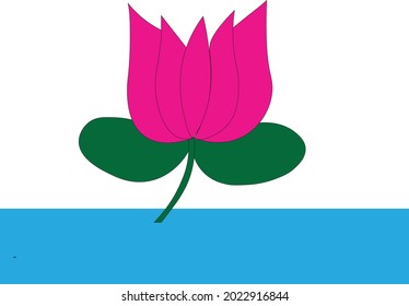 COLORFUL ILLUSTRATION OF BEAUTIFUL LOTUS