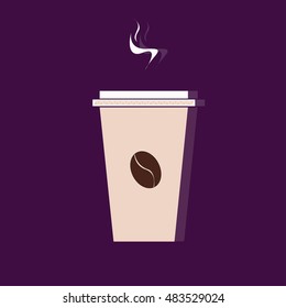 Colorful illustration of the coffee. 
