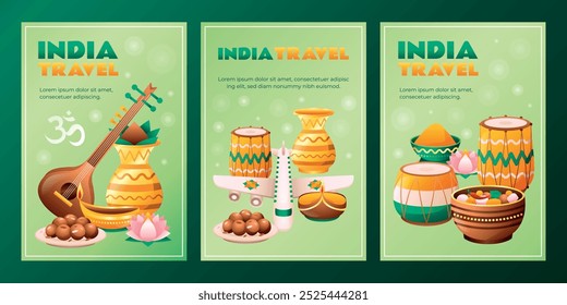 A colorful illustration depicting the four seasons. The top row shows a bare tree in winter, blooming flowers in spring, a tree with purple crocuses, and a tree with pumpkins in autumn. 
