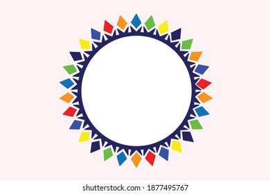 Forma vectorial de diseño de ilustraciones coloridas. textura geométrica del marco