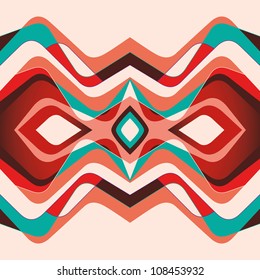 Colorful illustration with designed abstraction. Vector illustration.