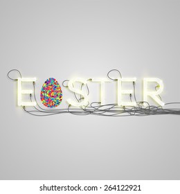 Colorful illustration for Easter, vector